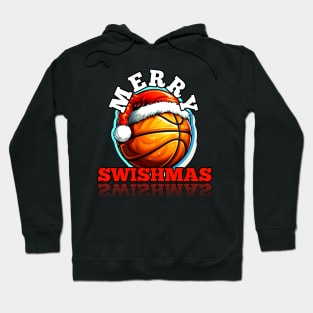 Merry Swishmas Basketball Christmas Hoodie